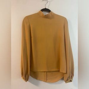 Aritzia Babaton Blouse - mustard yellow, size small